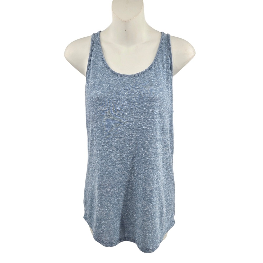 Patagonia Tank Top Women Small Blue Linen Blend Sleeveless Casual Outdoor Active